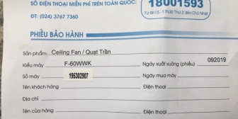 Chọn sản phẩm quạt trần Panasonic đúng CHÍNH HÃNG như thế nào?